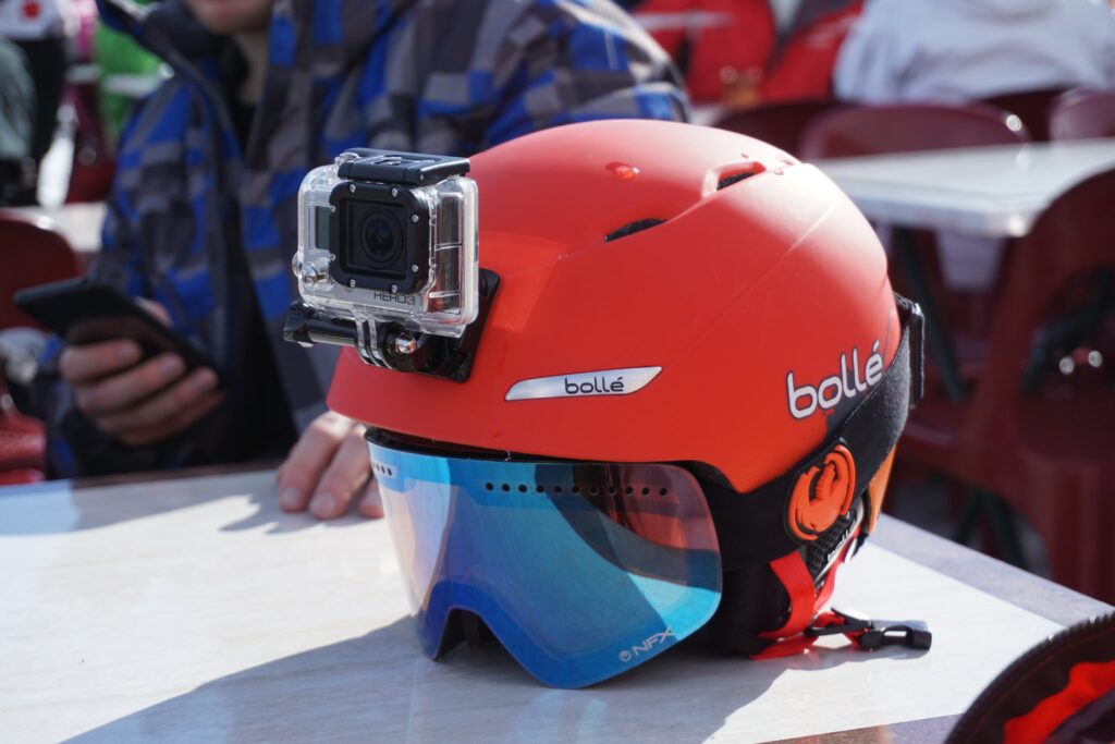 Go Pro ski camera